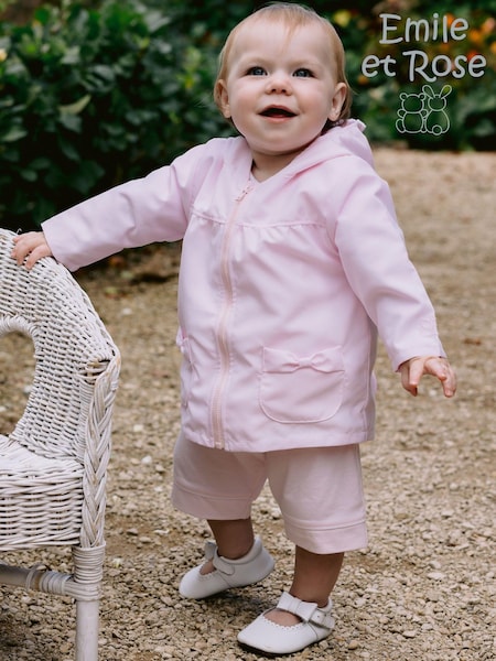 Emile et Rose Pink Jacket with back emb bunny & bow pockets (N73670) | ‏320 د.إ.‏
