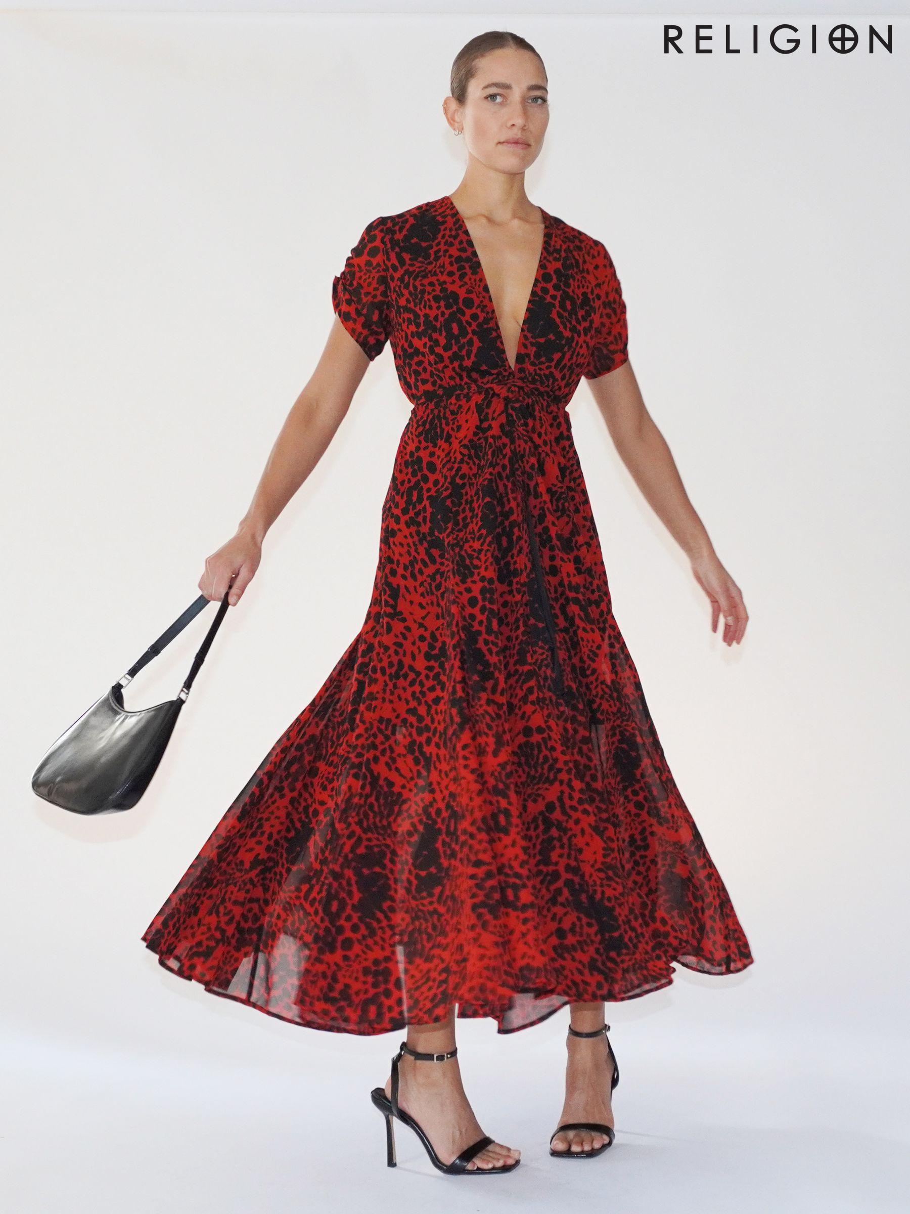 Religion wrap dress best sale