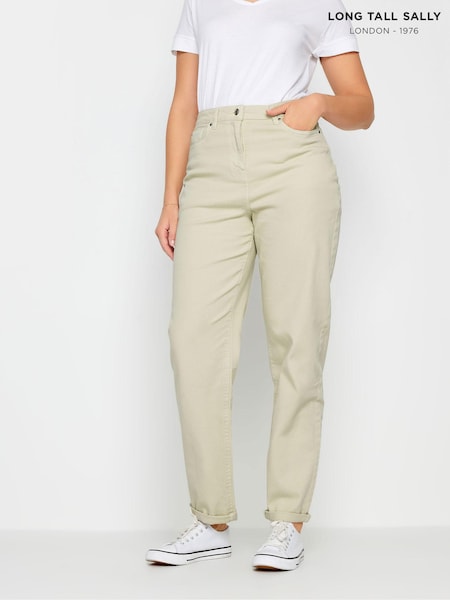 Long Tall Sally Cream Tall Mom Jeans (N73706) | €21.50
