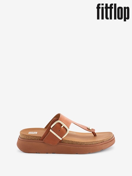 FitFlop Gen Buckle Leather Toe Post Sandals (N73805) | €159