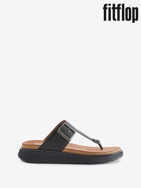 FitFlop Gen Buckle Leather Toe Post Sandals (N73807) | R$ 1,235