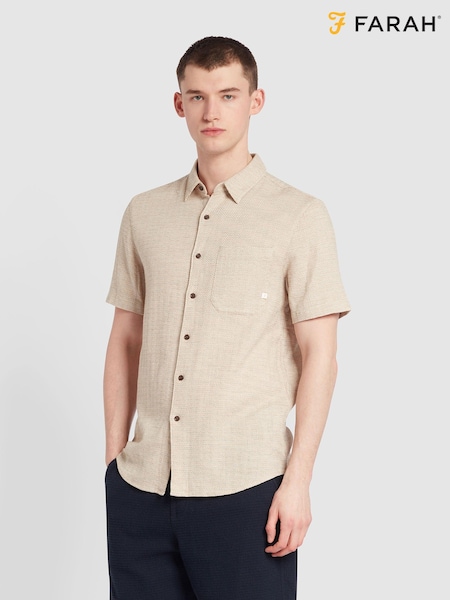 Farah Denzie Short Sleeve Jacquard Shirt (N73927) | €46