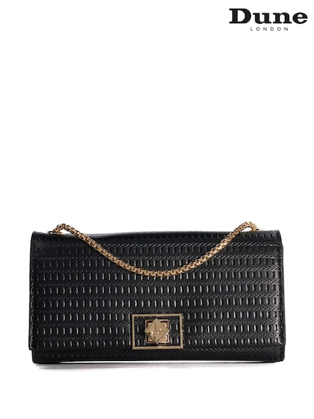 Dune London Black Serenities Turnlock Detail Chain Bag (N73965) | €84