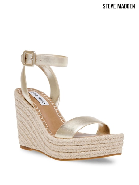 Steve Madden Gold Upstage Sandals (N73984) | 501 LEI