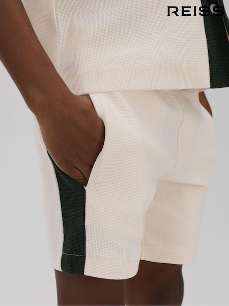Reiss Marl Textured Cotton Drawstring Shorts (N74160) | 50 €