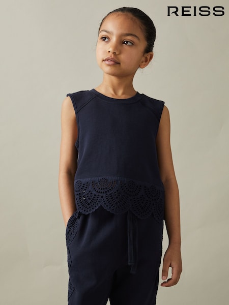 Reiss Sophie Cotton Broderie Top Co-Ord (N74178) | 40 €