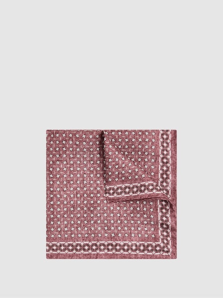 Reiss Dusty Rose Nicolo Silk Floral Print Pocket Square (N74321) | €20