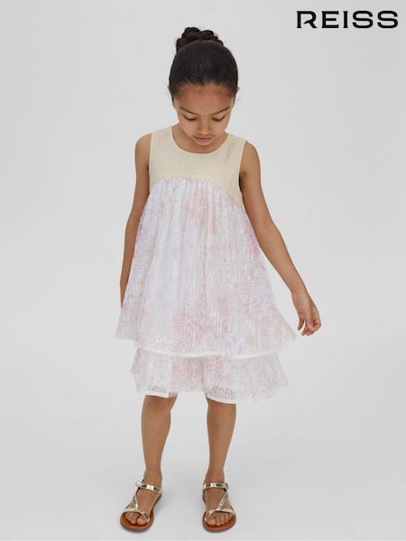 Reiss Daisy Tiered Sequin Dress (N74335) | 120 €