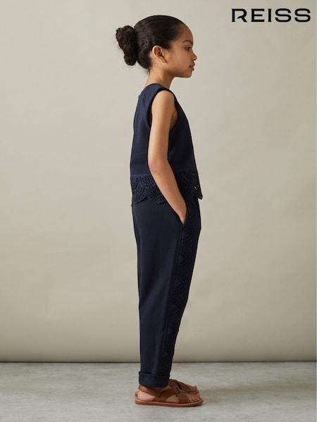 Reiss Sophie Cotton Broderie Top Co-Ord (N74389) | ‏180 د.إ.‏