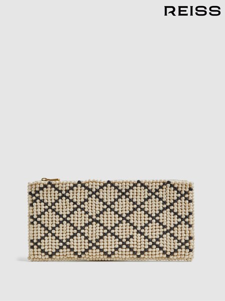 Reiss Etta Wood-beaded Clutch Bag (N74398) | 137 €