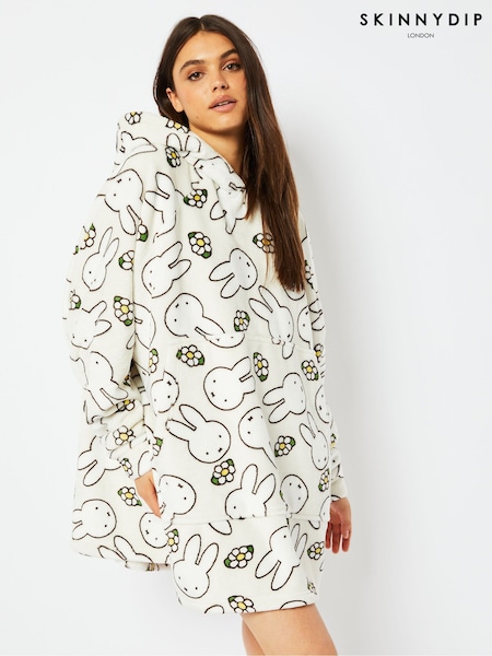 Skinnydip Miffy White Blanket Hoodie (N74567) | R$ 355