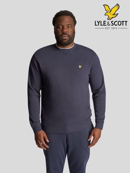 Lyle & Scott Blue 100% Cotton Crew Neck Sweatshirt (N74577) | €92