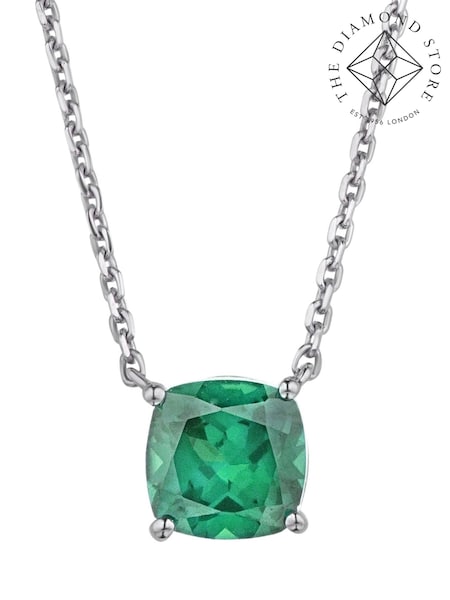 The Diamond Store Emerald 2.4ct Lab Diamond Necklace (N74605) | €190