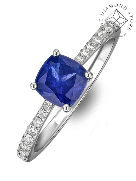 The Diamond Store Saphire Astra 2ct Lab Diamond Cushion Cut Ring (N74608) | €253