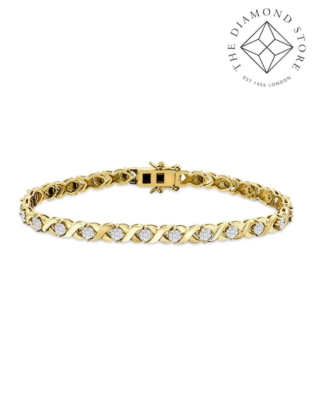 The Diamond Store White Diamond Kisses Bracelet Set (N74615) | €279