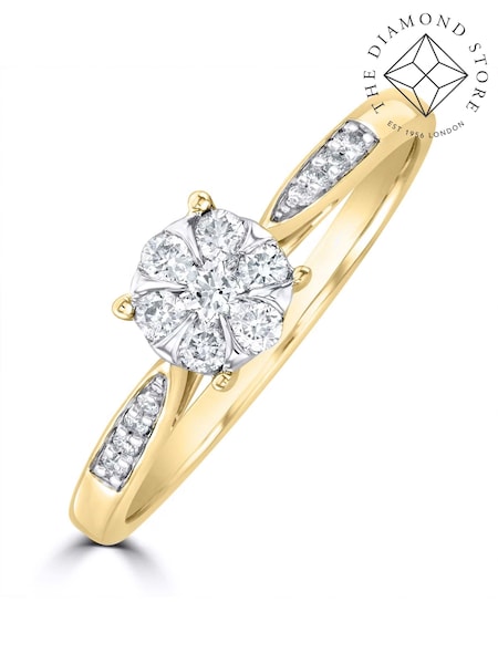 The Diamond Store White 0.25ct Lab Diamond Engagement Ring (N74620) | €236