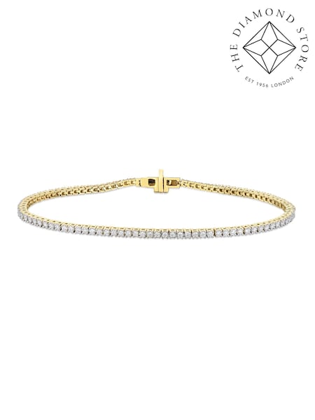 The Diamond Store Gold 1.5ct Lab Diamond Tennis Bracelet (N74625) | €740