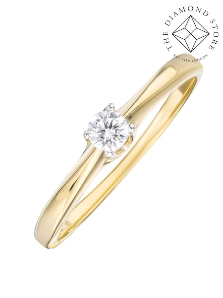 The Diamond Store White Lab Diamond 0.5ct Engagement Ring (N74632) | €210