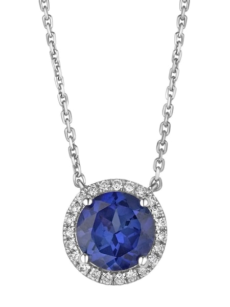The Diamond Store Saphire Astra 3.5ct Lab Diamond Halo Necklace (N74660) | €318