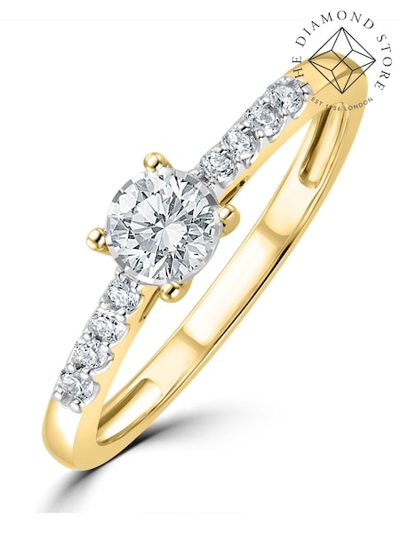 The Diamond Store White 0.25ct Lab Diamond Side Stone Engagement Ring (N74664) | €275