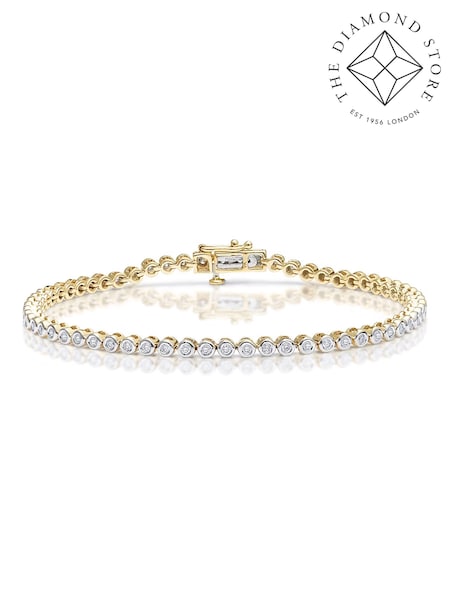 The Diamond Store White 1ct Lab Diamond Tennis Rub Over Bracelet (N74667) | €536