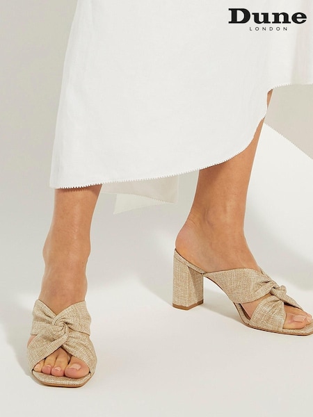 Dune London Natural Maizing Soft Twist Mules (N74693) | €60