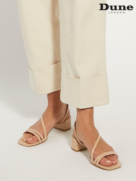 Розовый - Dune London Maryanna Low Block Heel Sandals (N74704) | €26