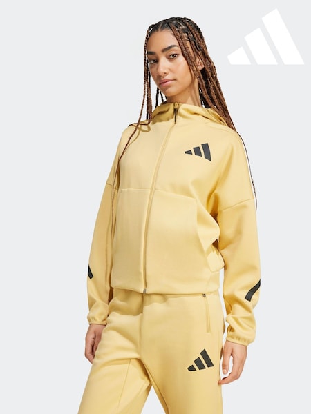 adidas Yellow Z.N.E. Full Zip Hoodie (N74845) | R$ 840