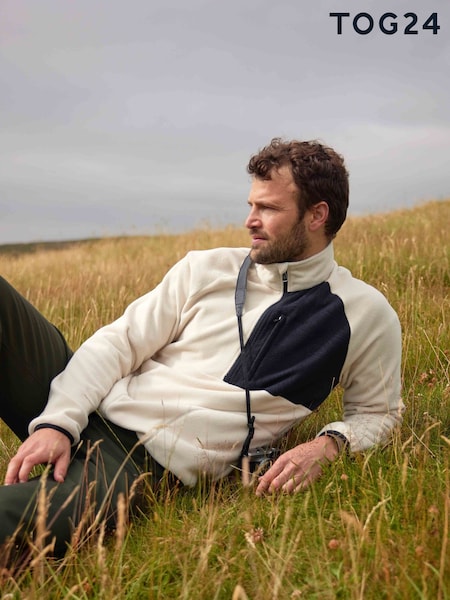 كريم - Regular Tog 24 Barker Midweight Microfleece Half Zip Pullover Fleece