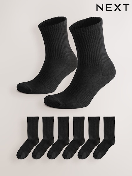 Zwart - Essential Sports Socks 6 Pack (N74955) | € 25