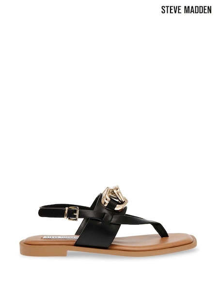 Steve Madden Genie Black Sandals (N75037) | €34