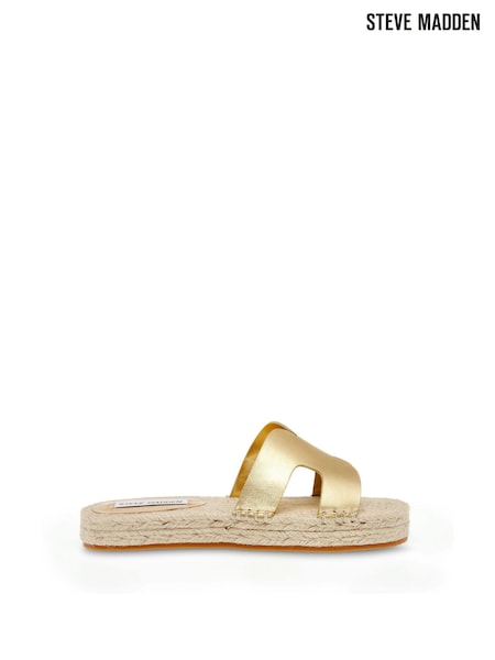 Steve Madden Gold Cheer up Sandals (N75057) | 358 LEI