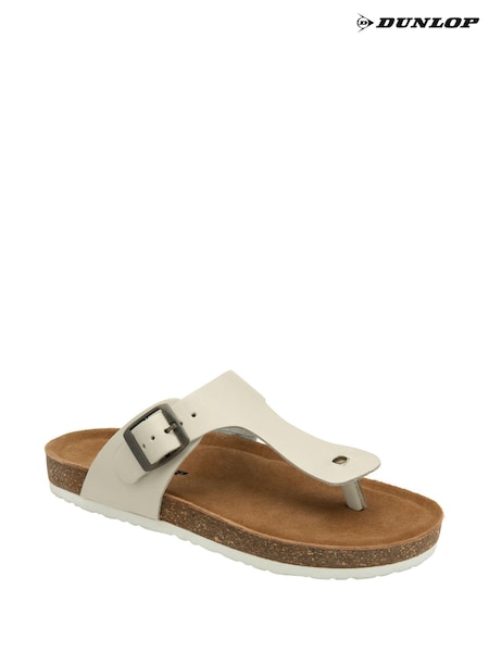 Dunlop White Toe Post Ladies Sandals (N75375) | €37