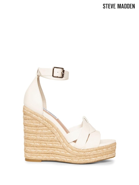 Steve Madden Sivian White Sandals (N75461) | €49