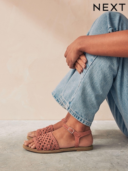 Rust Brown Forever Comfort® Weave Sandals (N75502) | €15.50