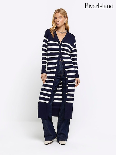 River Island Stripe Longline Cardigan (N75520) | € 30
