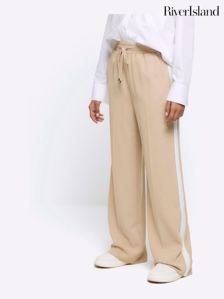 Bej - Dungă Croit Pantaloni lateral River Island (N75583) | 161 LEI