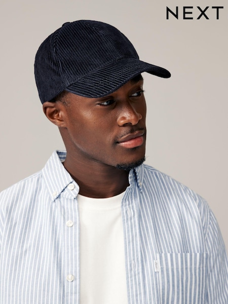 Navy Blue Corduroy Cap (N75619) | AED42