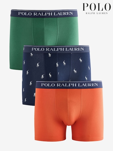Blue - Regular Polo Ralph Lauren Boxer Briefs 3 Pack