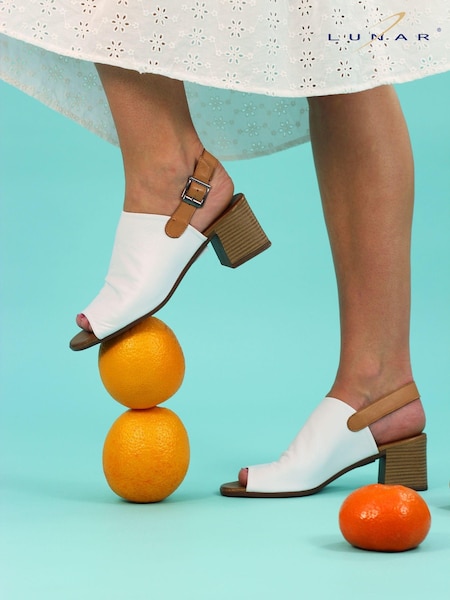 Lunar Jocelyn White Wedge Sandals (N75838) | €31