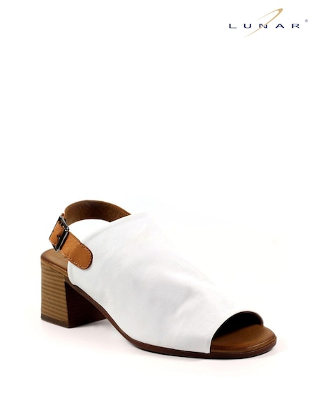 Lunar Lazy Dogz Jenkins White Lea. Sandals (N75852) | €44.50