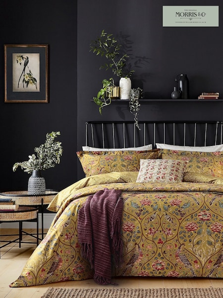Morris & Co. Gold 100% Cotton Seasons By May Duvet Cover Set (N75987) | €95 - €177