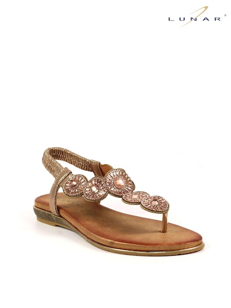 Lunar Gold Bora Rose Sandals (N76129) | €43