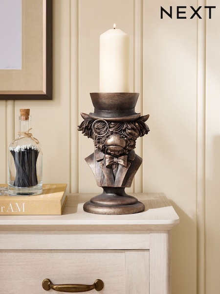 Bronze Hamish Pillar Candle Holder (N76249) | CA$60