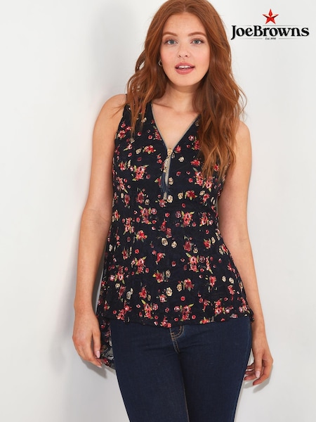 Joe Browns Floral Lace Zip Front Top (N76351) | 12 €