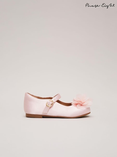 Phase Eight Satin Flower Detail Shoes (N76359) | 50 €