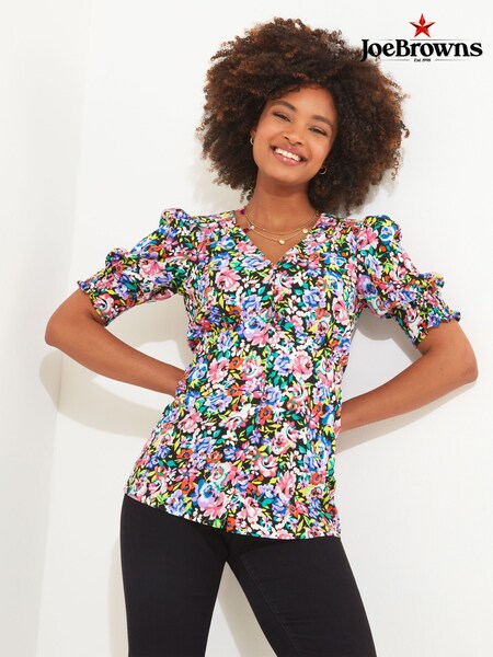 Joe Browns Neon Floral Printed Blouse (N76391) | 161 LEI
