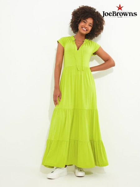 Grün & Gelb - Joe Browns Tassel Tie Boho Maxi Dress (N76418) | 39 €
