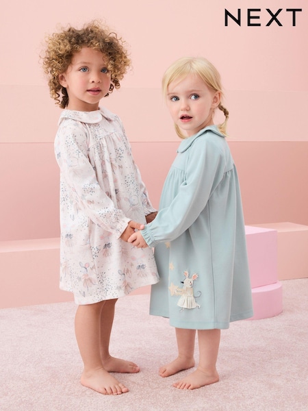 Blue/White Mouse Nighties 2 Pack (2-12yrs) (N76507) | €31 - €37