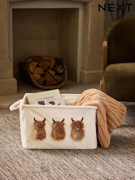 Cream Hamish Fold Flat Storage Basket (N76556) | BGN 64